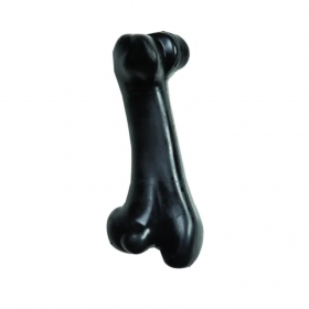 Кучешка играчка Flamingo  Toy Gladiator Bone Black кокал от издръжлива гума 15 см